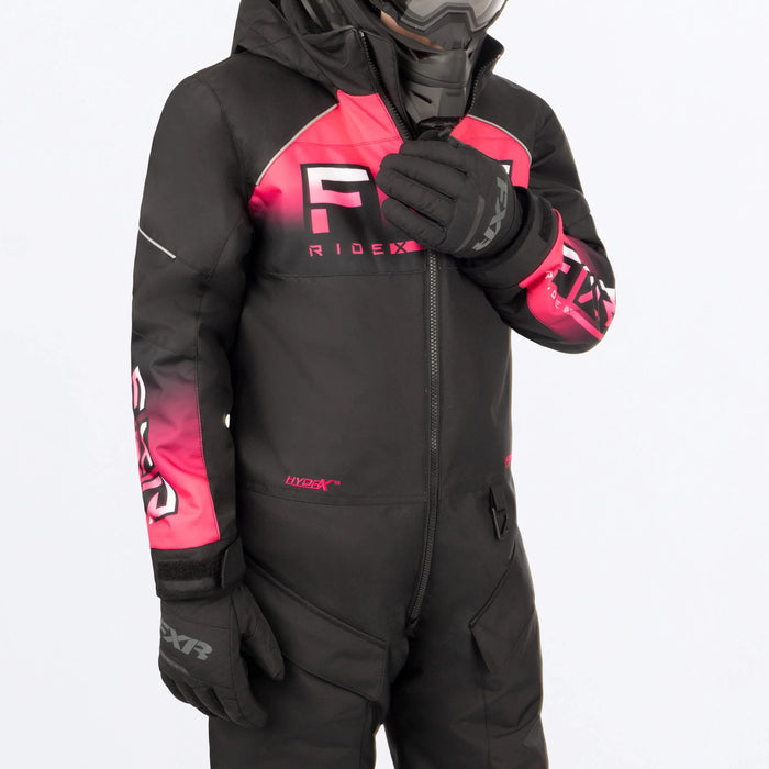 Youth Recruit Monosuit - Black/Pink