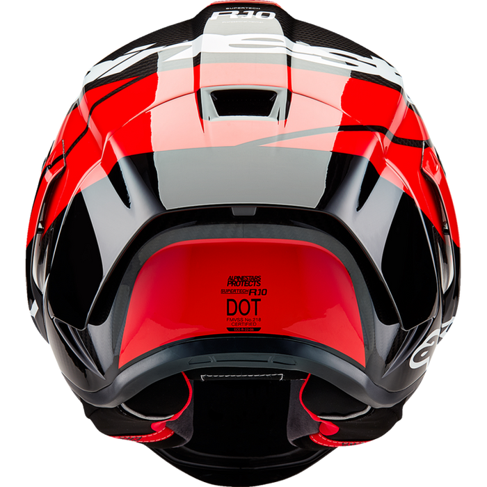 Supertech R10 Element Helmet - Carbon Black/Red/White
