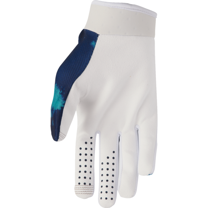 Launchmode Bleach Gloves - White/Aqua