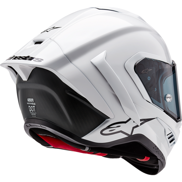 Supertech R10 Solid Helmet - Gloss White/Matte Black
