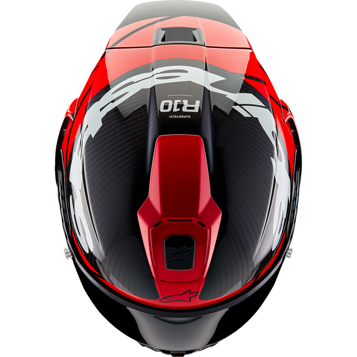 Supertech R10 Element Helmet - Carbon Black/Red/White