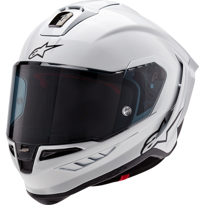 Supertech R10 Solid Helmet - Gloss White/Matte Black