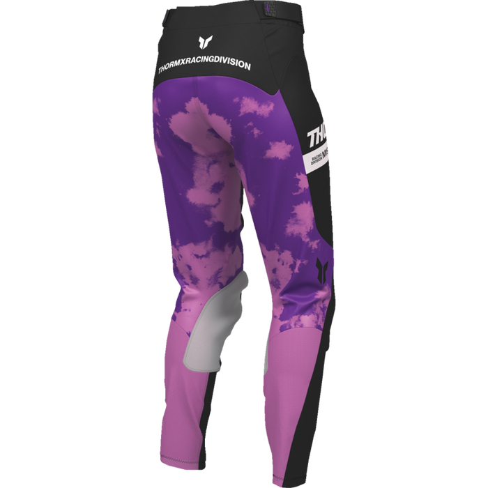 Ladies Launchmode Bleach Pants - Black/Orchid