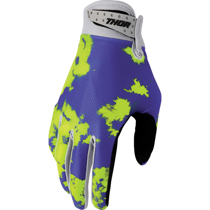 Launchmode Bleach Gloves - Gray/Acid