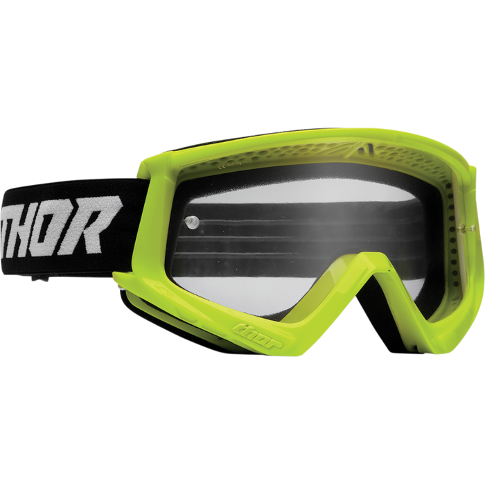 Thor Combat Racer Goggle - LIme/Black
