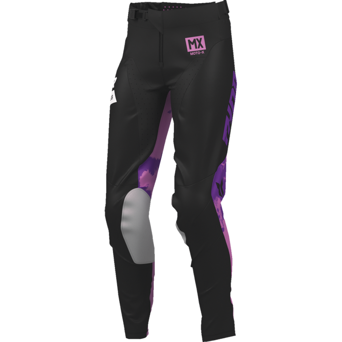 Ladies Launchmode Bleach Pants - Black/Orchid