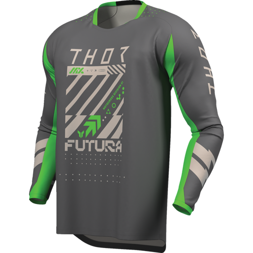 Launchmode Futura Jersey - Charcoal/Green