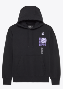 Image Phantom Oversized Fleece Hoodie - Purple/Black