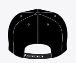 Fox Head Rope Hat - Black