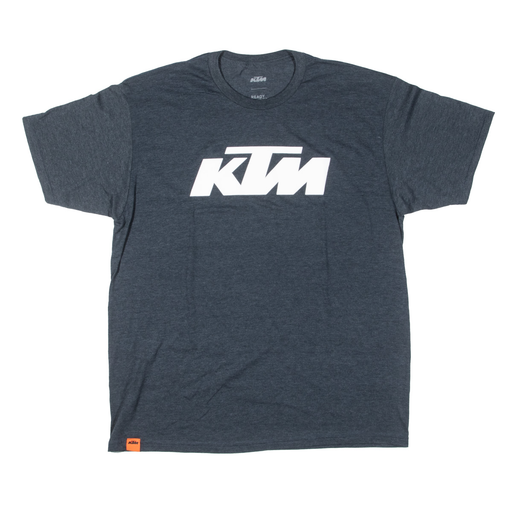 LOGO TEE - NAVY HEATHER