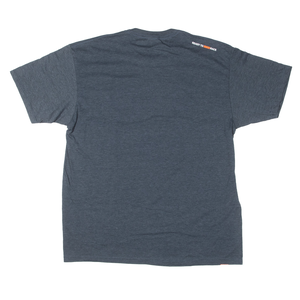 LOGO TEE - NAVY HEATHER