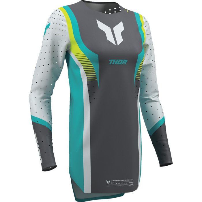 Ladies Sportmode Velocity Jersey - Gray/Aqua