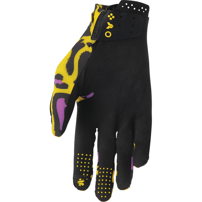 Sportmode Cheetah Gloves - Yellow/Purple