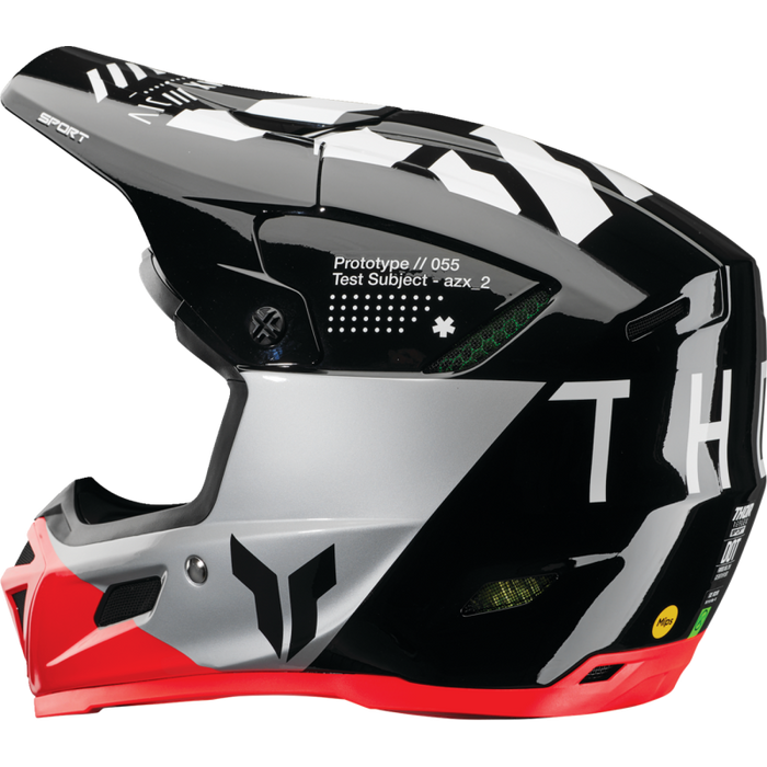 Reflex Sport Strike Helmet - Black/Red