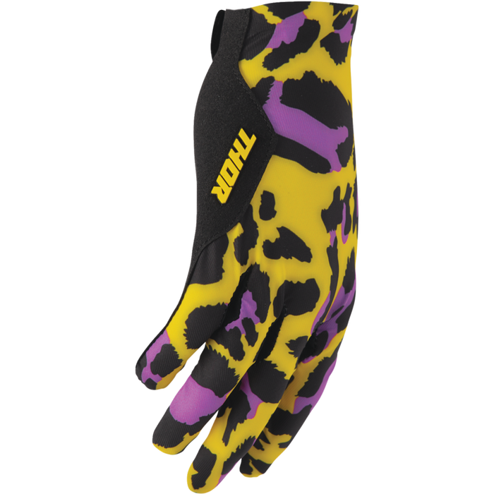 Sportmode Cheetah Gloves - Yellow/Purple