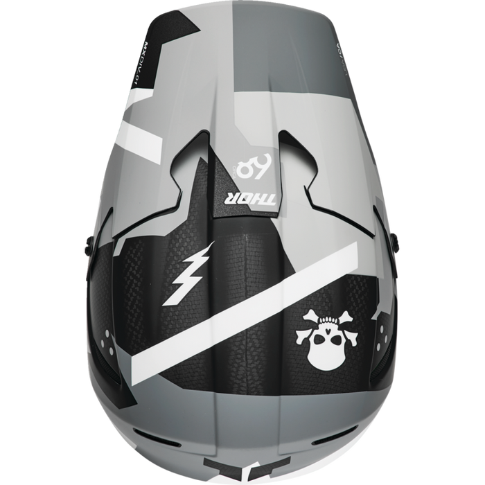 Reflex Sport Brave Helmet - Carbon Gray/White