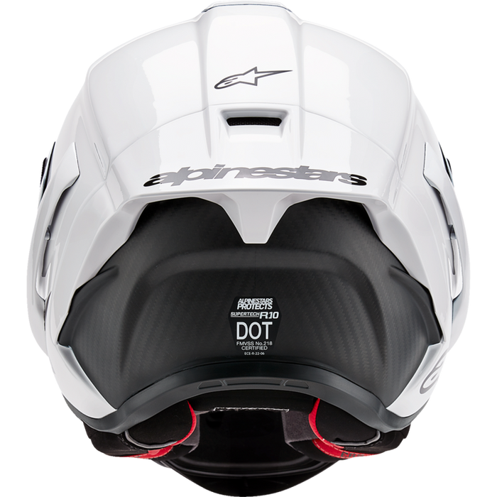 Supertech R10 Solid Helmet - Gloss White/Matte Black