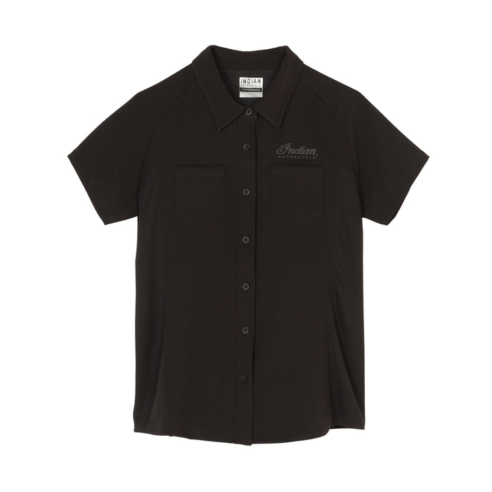 Indian Motorcycle Ladies Performance Headdress Shirt - Black