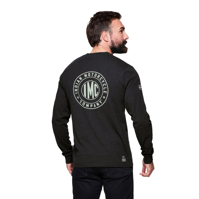 Indian Motorcycle Men's IMC Icon Pocket LS Tee - Black
