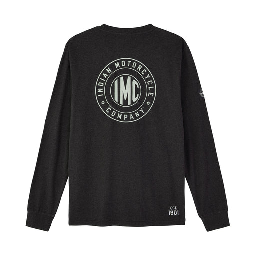 Indian Motorcycle Men's IMC Icon Pocket LS Tee - Black