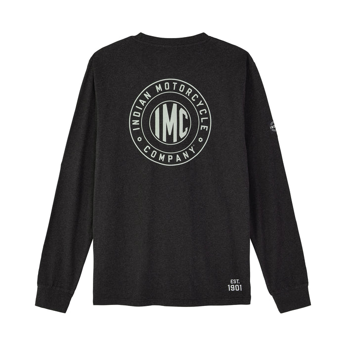 Indian Motorcycle Men's IMC Icon Pocket LS Tee - Black