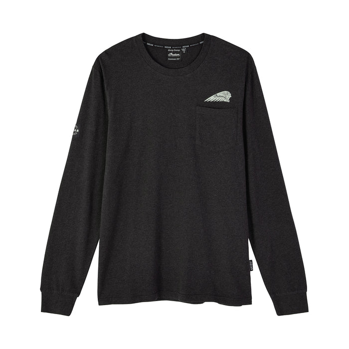 Indian Motorcycle Men's IMC Icon Pocket LS Tee - Black