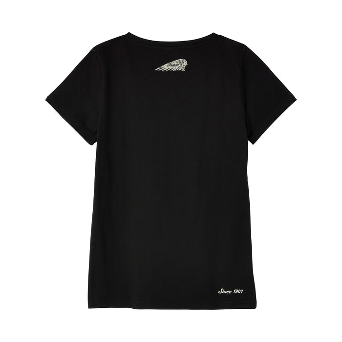 Indian Motorcycle Ladies Headdress Icon Tee - Black