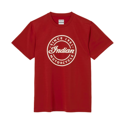 Indian Motorcycle Men's Circle Script Tee - Red