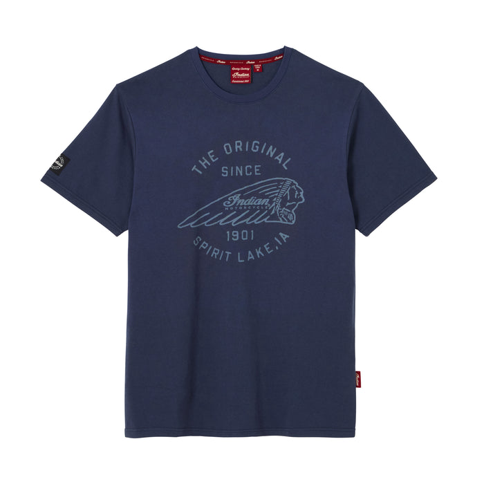 Indian Motorcycle Men's Original Spirit Lake Tee - Navy