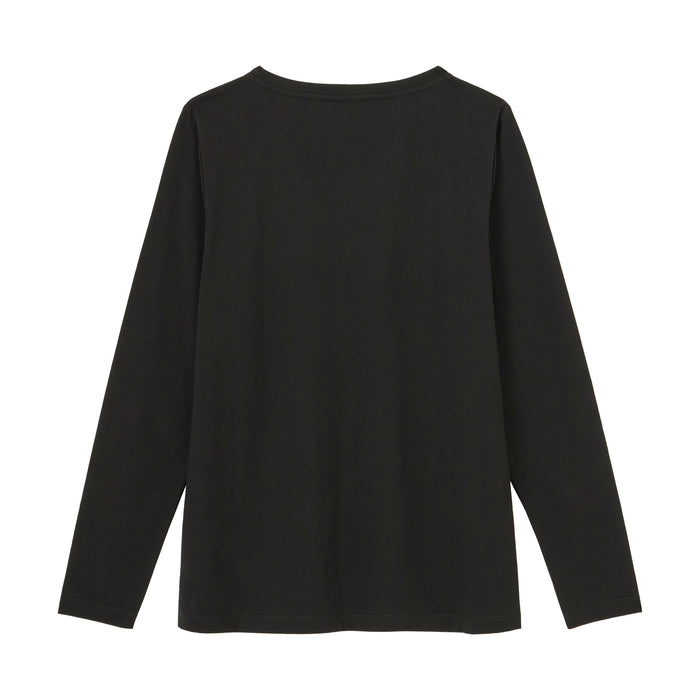 Indian Motorcycle Ladies Essential Script Logo Long Sleeve - Black