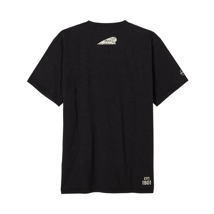 Indian Motorcycle Men's Block Logo Print Tee - Black