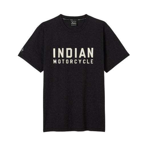 Indian Motorcycle Men's Block Logo Print Tee - Black