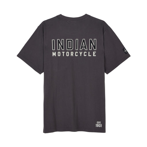 Indian Motorcycle Men's Outline Block Pocket Tee - Gray