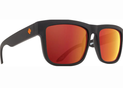 Spy Optics DISCORD Sunglasses - Matte Black w/ Happy Grey Green with Orange Mirror