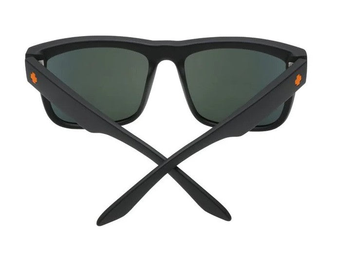 Spy Optics DISCORD Sunglasses - Matte Black w/ Happy Grey Green with Orange Mirror