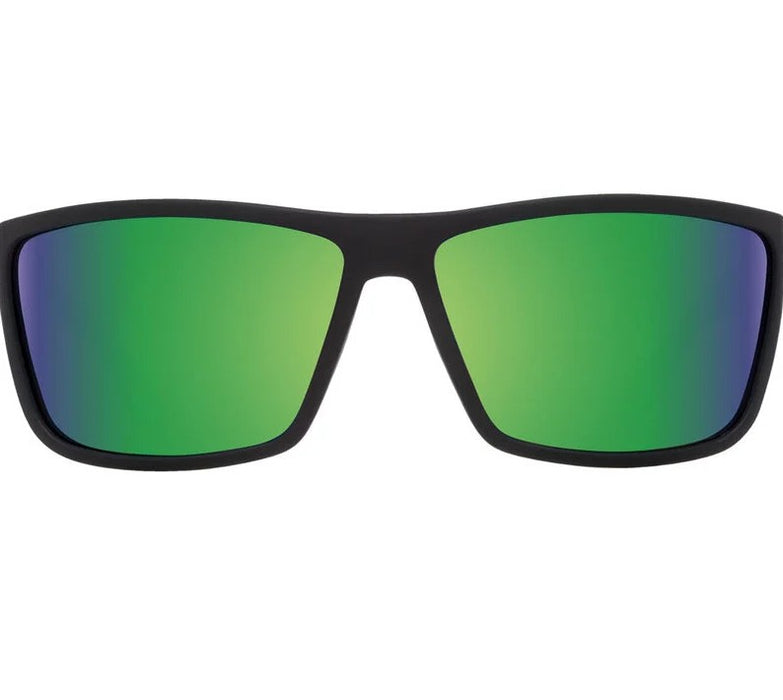 Spy Optics Rocky - Soft Matte Black w/Happy Bronze Polar with Green Mirror
