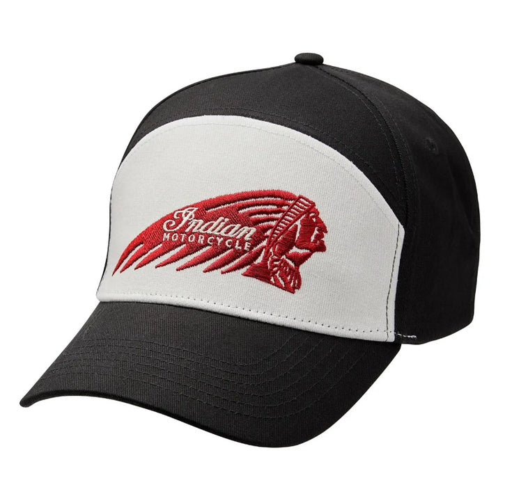 Indian Motorcycle Colorblock Headdress Embroidery Cap