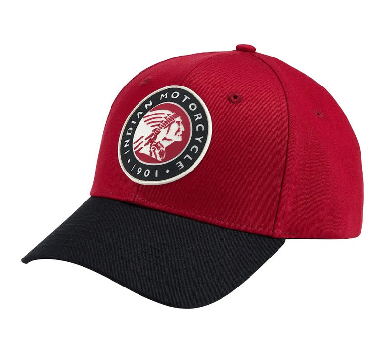 Indian Motorcycle Colorblock Headdress Cap - Red