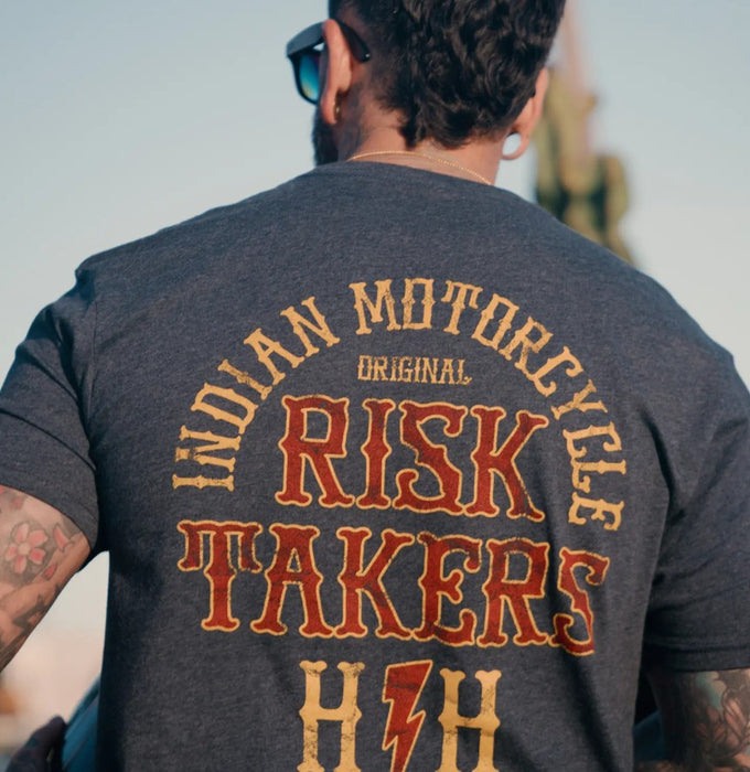 Indian Motorcycle X HH Risk Takers Tee - Navy