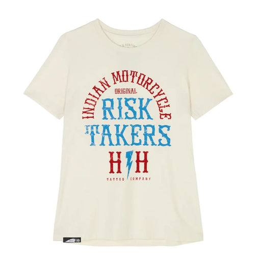 Indian Motorcycle Ladies X HH Risk Takers Tee - White