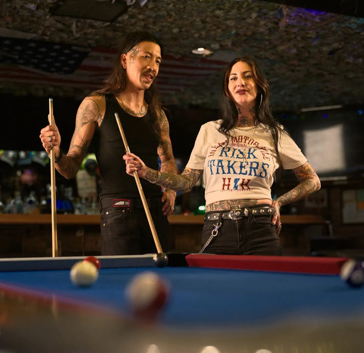 Indian Motorcycle Ladies X HH Risk Takers Tee - White