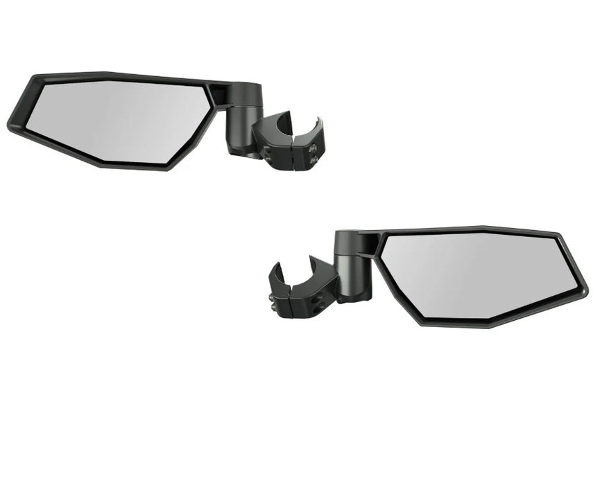 Polaris Offroad Side View Adjustable Folding Mirrors for RZR - ROPS Mounted, Set of 2