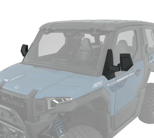Polaris Offroad Side View Adjustable Folding Mirrors - Polaris Xpedition - Frame Mounted