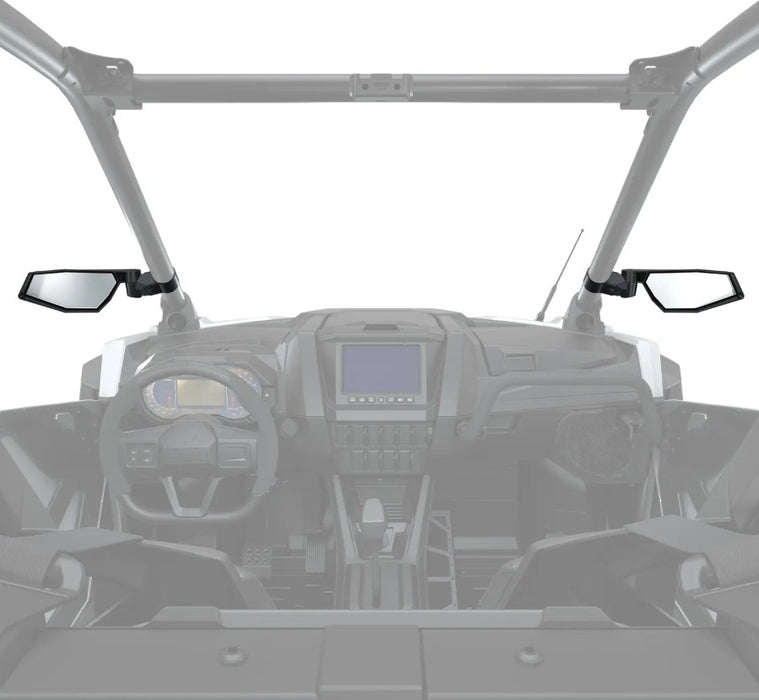 Polaris Offroad Side View Adjustable Folding Mirrors - Polaris RZR- ROPS Mounted