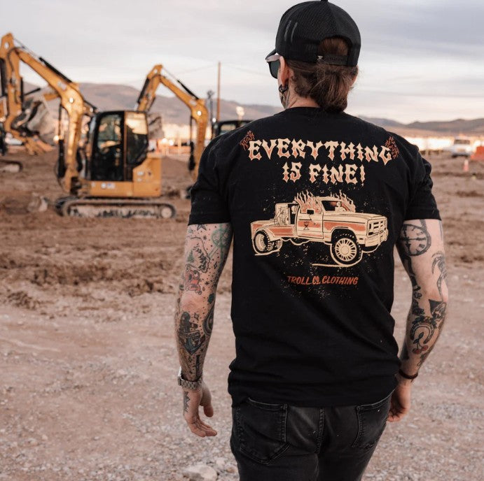 Troll Co Men's Everything is Fine T-Shirt
