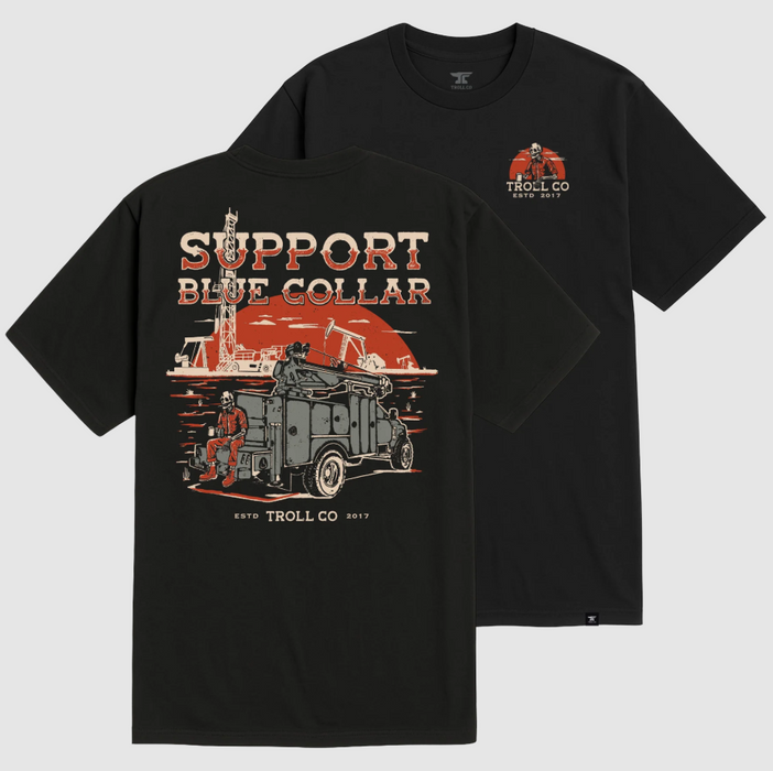 Troll Co Men's SBC Oil Rig Tee - Black