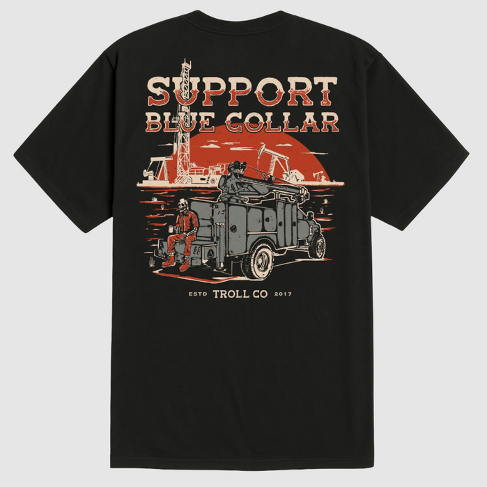 Troll Co Men's SBC Oil Rig Tee - Black