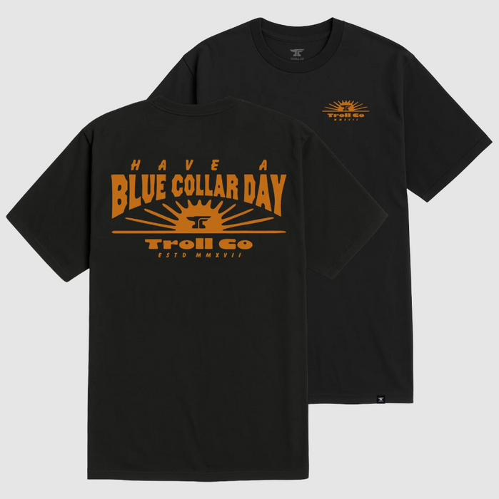 Troll Co Men's Blue Collar Sun Tee