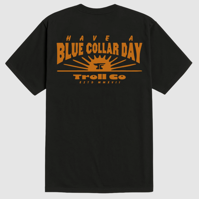 Troll Co Men's Blue Collar Sun Tee
