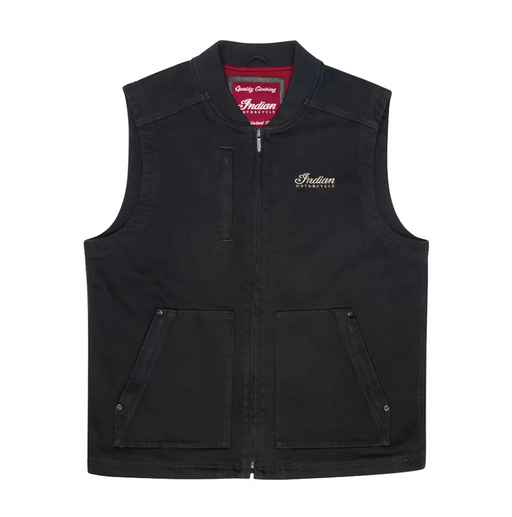 Indian Motorcycle Callan Denim Vest - Black
